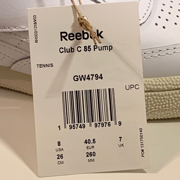 🍏 [BRAND NEW] REEBOK CLUB C 85 PUMP GLEN GREEN MENS SHOES SIZE 8 SNEAKERS 🍏 - Picture 12 of 13